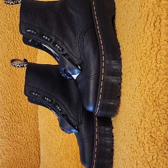 Dr. Marten Sinclair Lazy Oaf Leather Platform Boots 9W/7.5M (US) - Picture 5 of 11